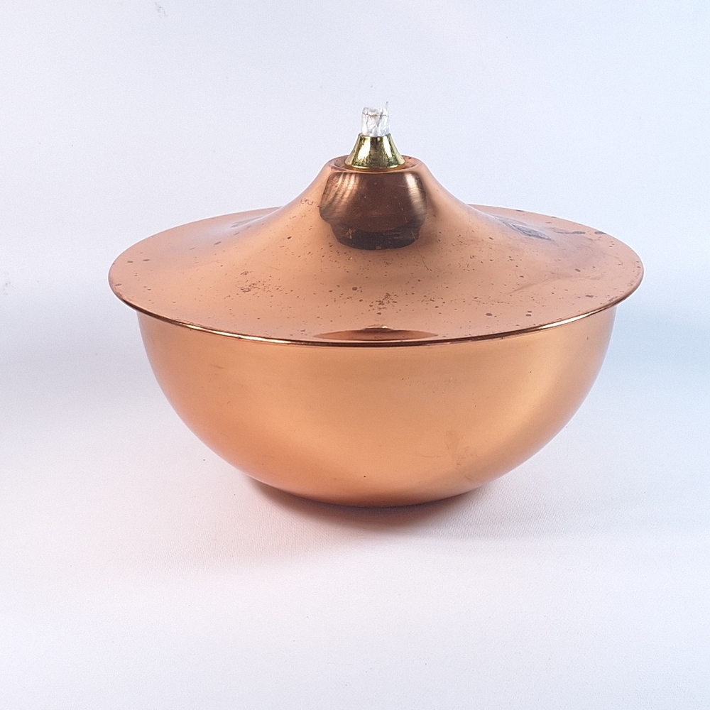 Vintage Patio Torch Copper Kerosene Oil Lamp